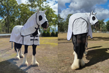 "Flinders" Heavy Horse Airflow Hooded Hybrid Cotton/Mesh Combo